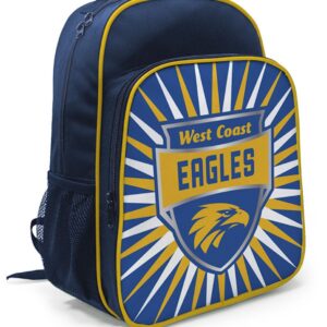 West Coast Eagles Junior Kids Backpack Vic Market Sports Official AFL Merchandise